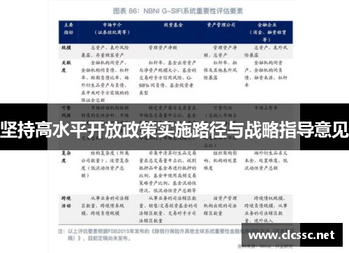坚持高水平开放政策实施路径与战略指导意见 坚持高水平开放政策实施路径与战略指导意见